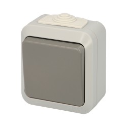 Interruptor / Conmutador Oryx Simple con tapa gris