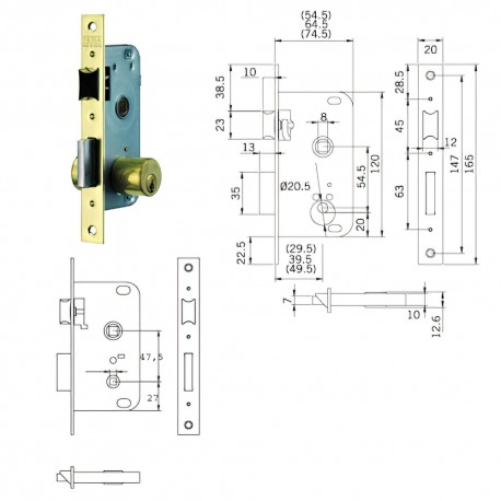 Cerradura Tesa 2004-hl/30