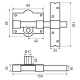 Cerrojo Fac 301-r/ 80-n