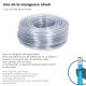 Manguera Transparente Nivel  4 x6 mm.  Rollo 50 metros