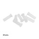 Taco Wolfpack Plástico Blanco    9 mm. (25 unidades)