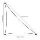 Toldo Vela Sombra Jardin Triangular 3,6x3,6x3,6 metros Beige