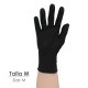 Guante Desechable Nitrilo Negro M 5,5 gms. Gruesos Caja 100 guantes.
