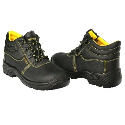 Botas Seguridad S3 Piel Negra Wolfpack  Nº 40 Vestuario Laboral,calzado Seguridad, Botas Trabajo. (Par)