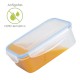 Recipiente Hermetico Plastico Rectangular 3.800 ml. 28x21x9.5 (Alt.) cm.